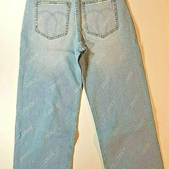 Jordache Vintage Womens 25 27 28 Farrah Capri High Rise Jeans Light Wash Logo - Picture 5 of 6